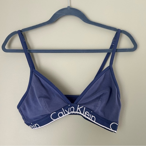 Calvin Klein Other - Calvin Klein Navy Blue Bralette XL | Logo Band | Comfortable Everyday Wear